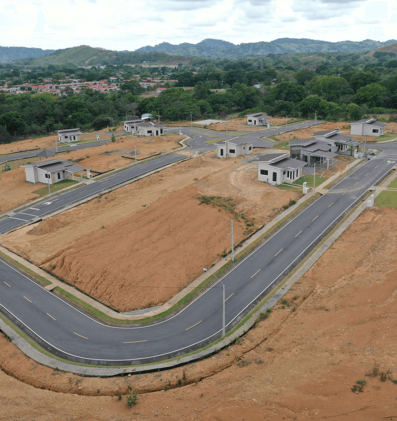 Vista aérea del residencial Buenavista